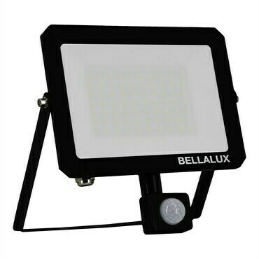 Venkovní LED reflektor se senzorem VITAL, 50W, Denní bílá, Černý