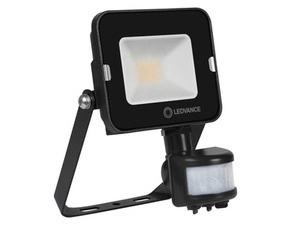 LED reflektor LEDVANCE FL COMP SEN V 10W 830 SYM 100 BK, černá