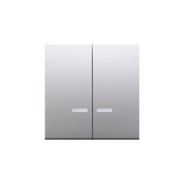 Kryt 2 nás. SIMON DKW9L/43, svět. piktogram pro: SW6/2XLM, SW7/2XM, SW6P1 m, stříbrná metalíza