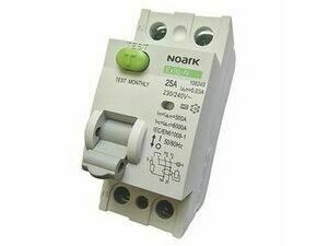 Chránič dvoupolový NOARK 108349 Ex9L-N 2P 25A A 30mA, Icn=6kA, 2-pól, In=25A, I?n=30mA, typ  A