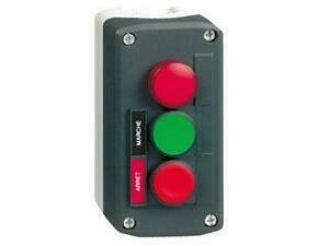 SCHN XALD361M Ovládací skříň třítlačítková, 2 lícuj., 1 Z - zelená, 1 V - rudá, 1 sig. - rudá