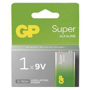 Baterie alkalická GP SUPER B01511 9V (6LR61) 1PP