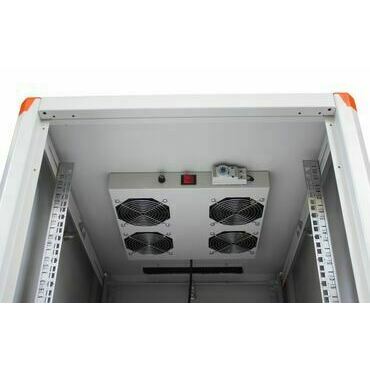 Jednotka ventilační LEGRAND EVOLINE EC4V, 19", 1U, 4 ventilace s termostatem, stropní, černá
