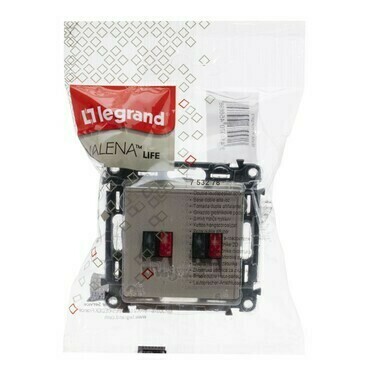 Zásuvka dvojitá reprodukt. LEG 753278 Valena Life béžová