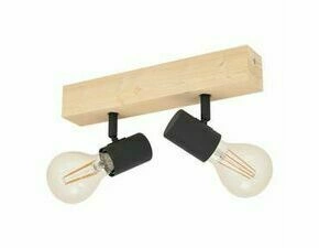 EGLO BALKEN/2 E27 HOLZ/SCHWARZ 'TOWNSHEND 3'