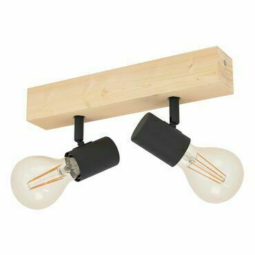 EGLO BALKEN/2 E27 HOLZ/SCHWARZ 'TOWNSHEND 3'