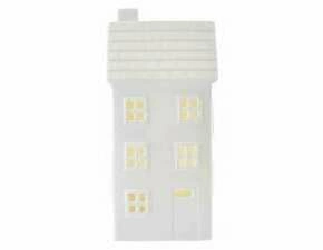 EMOS DCLW36 1LED CERAMIC HOUSE TALL WHITE WW