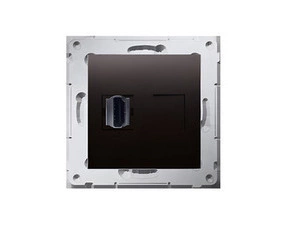 Zásuvka HDMI SIMON 54 DGHDMI.01/48, 1 násobná (přístroj s krytem), antracitová metalizovaná
