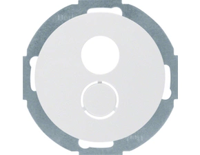 HAG 11962079 Zásuvka pro až 2 miniaturní konektory, 1 vylamovací otvor, Serie R.classic, bílá, lesk