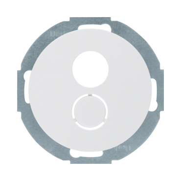 HAG 11962079 Zásuvka pro až 2 miniaturní konektory, 1 vylamovací otvor, Serie R.classic, bílá, lesk