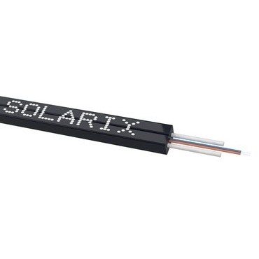 Kabel optický SOLARIX SXKO-MDIC-2-OS-LSOH-BK, 2vl, Singlemode, 9/125, OS, 3mm, LSOH, Eca, 1000m
