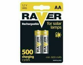 Baterie nabíjecí RAVER SOLAR B7426 AA (HR6) 600 mAh, 2ks