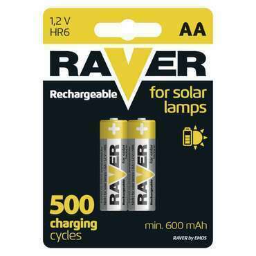 Baterie nabíjecí RAVER SOLAR B7426 AA (HR6) 600 mAh, 2ks