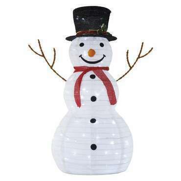 EMOS DCFC29 80LED FOLD SNOWMAN CW