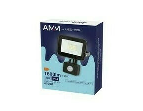 LED reflektor LED-POL Halogen Domo 20W PIR studená bílá III