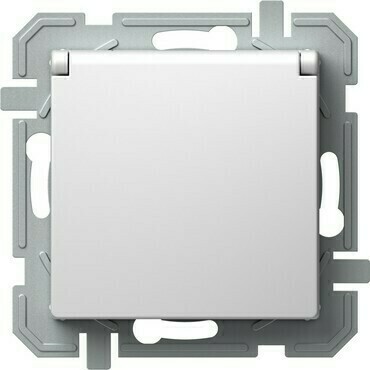 TEM ZÁSUVKA FRANCOUZSKÁ + KRYT 2P+E 16A 250V~ PP XO bílá/bílá