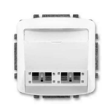 Kryt zásuvky ABB Tango 5014A-A00420 B, bílá, komunikační (pro prvky R&M freenet)