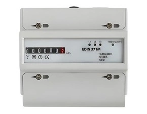 SEZ EDIN 371M Elektroměr 5-100 A, 1 tarif, 3 fázový, mechanický číselník, 7M/DIN