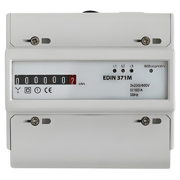 SEZ EDIN 371M Elektroměr 5-100 A, 1 tarif, 3 fázový, mechanický číselník, 7M/DIN
