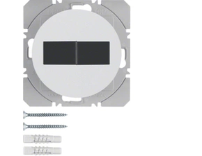 HAG 85656139 KNX RF tlačítko bezdrátové 2-násobné nástěnné, solární napájení, Berker R.1/R.3, bílá,
