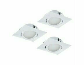 Svítidlo zapuštěné EGLO SET 3XLED-EINBAUSPOT 84X84 WEISS