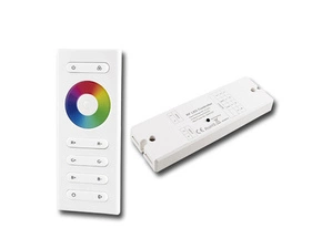 Sada MC LED RF ovladač-RGB, 1 zóna, bílý+přijímač