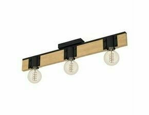 Svítidlo stropní EGLO DL 3 E27 SCHWARZ HOLZ BAILRIGG