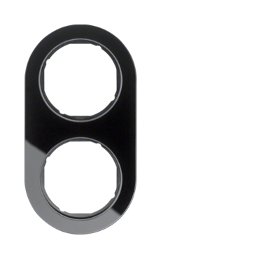 HAG 10122016 Rámeček 2-násobný, Serie R.classic, sklo, černá