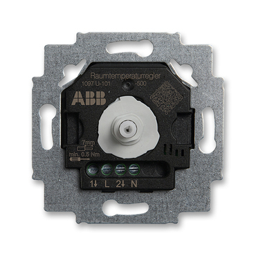 Přístroj termostatu prostorový ABB 2CKA001032A0528, s otoč. ovl., přepín.kont., 1097 U-101-500