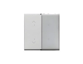 Kryt SIMON 55 TKE21/143, pro elektronické spínače a ovladače, 1/2násobný, hliníková matná