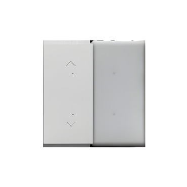 Kryt SIMON 55 TKE21/143, pro elektronické spínače a ovladače, 1/2násobný, hliníková matná