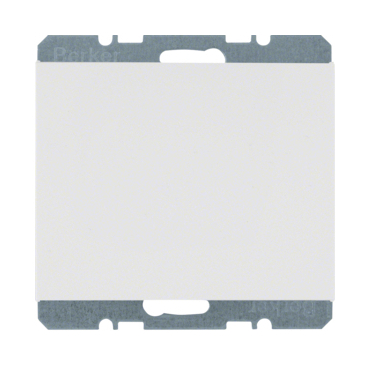 HAG 6710457009 Záslepka se středovým dílem, Berker K.1, bílá, lesk