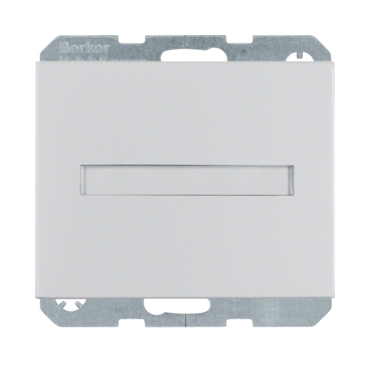 HAG 47527203 Zásuvka, SCHUKO s víčkem, 16 A, 250 V~ s popis. polem, bezšroub. svorky, Berker K.5, Al