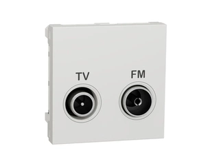 SCHN NU345118 Unica - Zásuvka TV/R individuální, 11 dB, 2M, Bílá