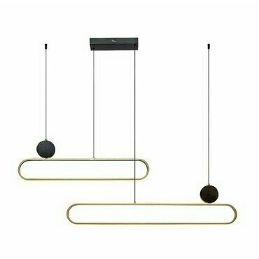 LED svítidlo závěsné RABALUX 72268 CIRCADO černá/zlatá LED 48W