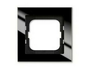 Rámeček jednonásobný ABB Axcent 2CKA001754A4800, černé sklo