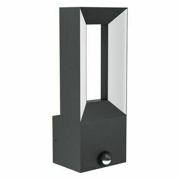 Svítidlo venkovní EGLO AL-LED-WL M.SENSOR SCHWARZ WS RIFORANO, nástěnné