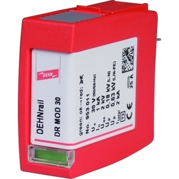 DEHN 953011  Svodič přepětí - ochranný modul pro rail M 2-pólový, 30V DEHN DEHN