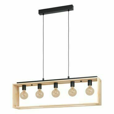 Svítidlo závěsné EGLO HL 5 E27 SCHWARZ HOLZ FAMBOROUGH