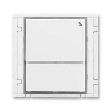 Vysílač RF signálu ABB Element 3299E-A21908 04, bílá/ledová šedá, dvojtlačítkový, nástěnný, 868 MHz