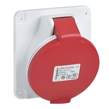 SCHN PKF32F435 Zásuvka vest. 32A 3P+N+PE 380-415V IP44 50-60Hz
