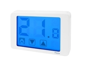 EL 1008027 Termostat ORBIS THALOS, pokojový, digitální-dotykový, bílý, 5A, 250V AC (bal.1)