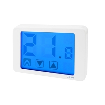 EL 1008027 Termostat ORBIS THALOS, pokojový, digitální-dotykový, bílý, 5A, 250V AC (bal.1)