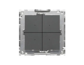 Ovladač tlačítkový SIMON GO TENB1W.01/116, bateriový pro ovl. GO, Control B, Wi-Fi, grafit mat