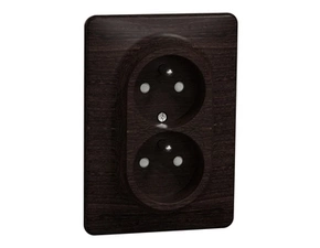 SDD381211C Zásuvka dvojnásobná 230V 16A, Wenge