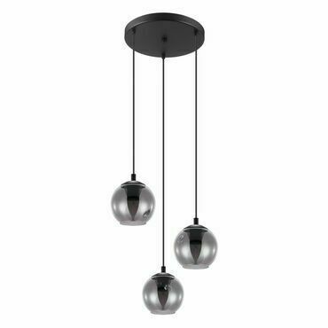 Svítidlo závěsné EGLO HL 3 E27 SCHWARZ SW-TRANSP.ARISCANI