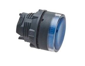 SCHN ZB5AW36 Ovládací hlavice stiskací prosvětlená, lícující - modrá