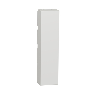 SCHN NU986418 Unica - Záslepka 2x 1/2 modul, Bílá