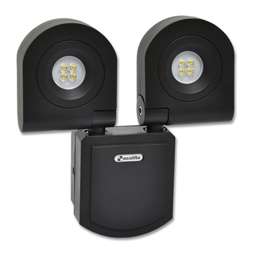 LED reflektor ECOPLANET UFO 2W, 1440lm, 6400K, IP54, černá