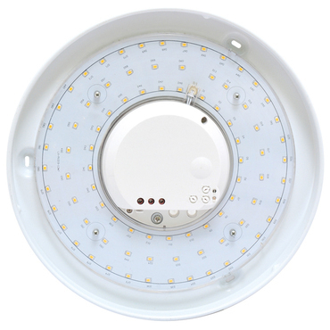 LED svítidlo stropní ECOPLANET bílé, IP44, max.25W, HF senz.360